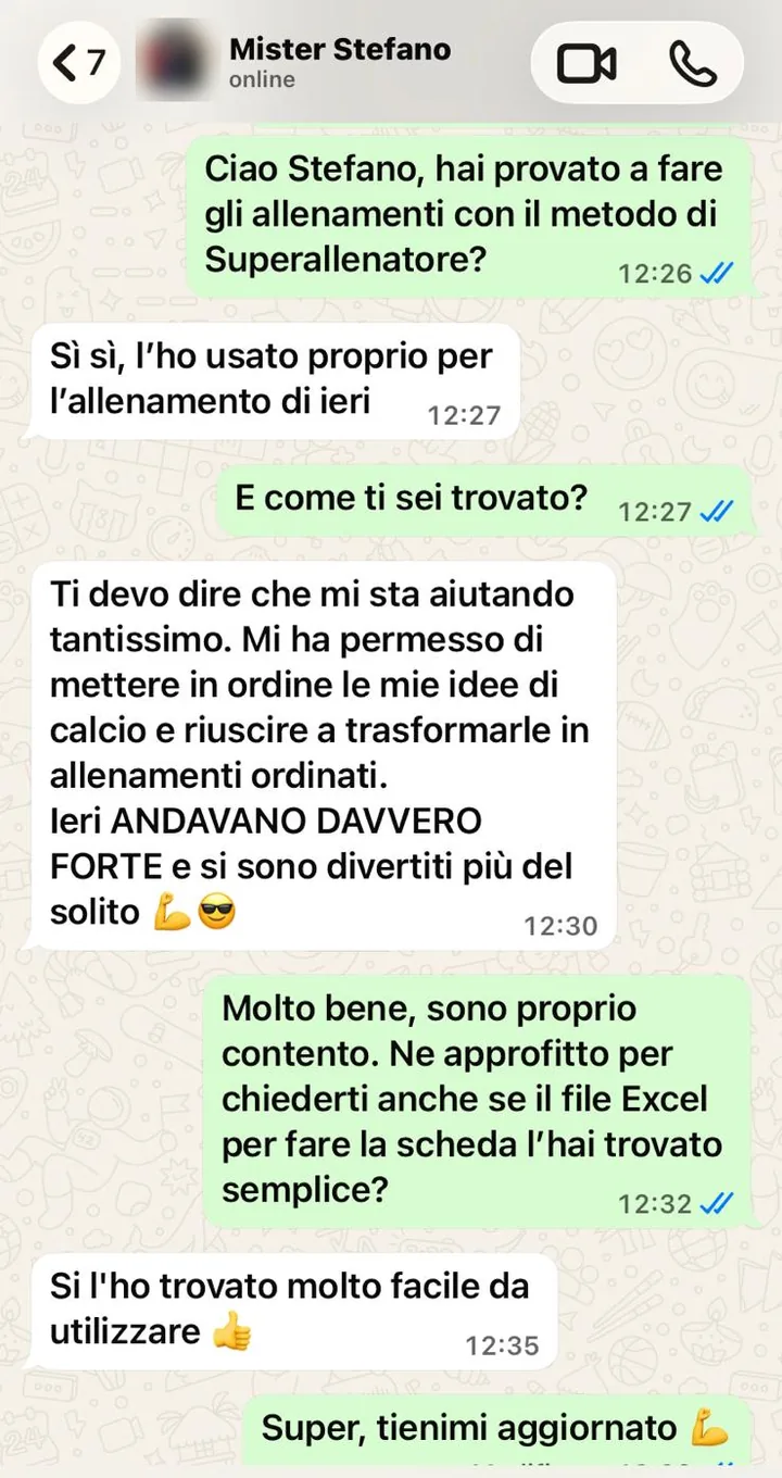 Chat con Mister Stefano sul metodo Super Allenamento