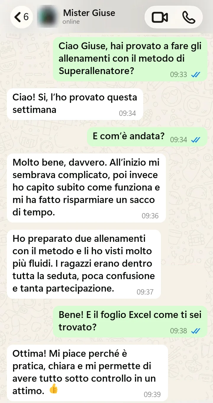 Chat con Mister Giuse sul metodo Super Allenamento